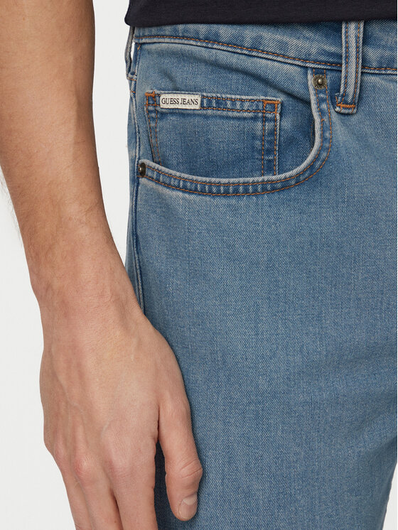 Guess Guess Marškinėliai M6GI21 K3053 Tamsiai mėlyna Regular Fit