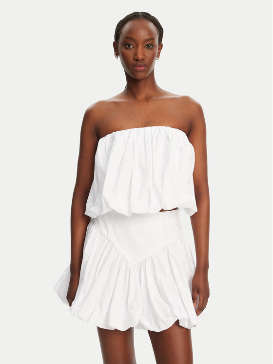 BARDOT Top Lissett Poplin 59795TB Bianco Relaxed Fit, taglia : 14