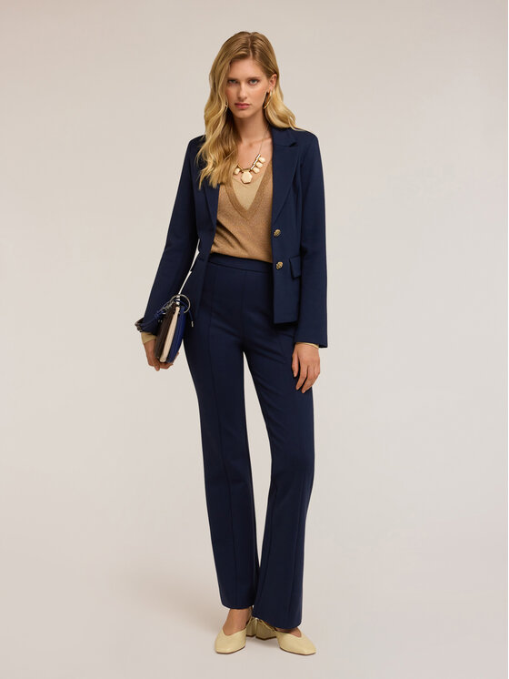 Motivi Motivi Pantaloni di tessuto P094Q004173N034 Blu Flare Fit