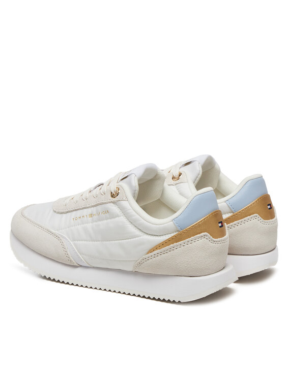 Tommy Hilfiger Tommy Hilfiger Laisvalaikio batai Essential Runner FW0FW08332 Balta