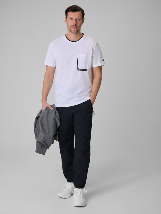 4F 4F T-Shirt CITY Biały Regular Fit