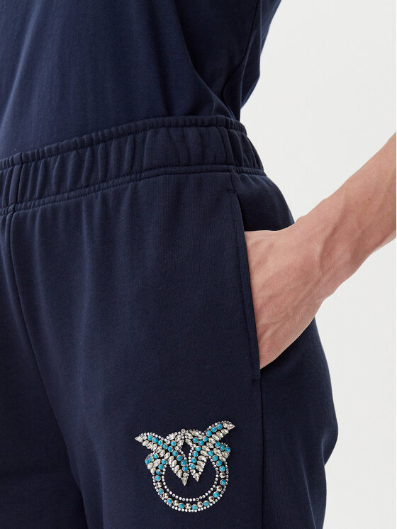 PINKO PINKO Jogginghose Plumcake 104790 A2G8 Dunkelblau Regular Fit