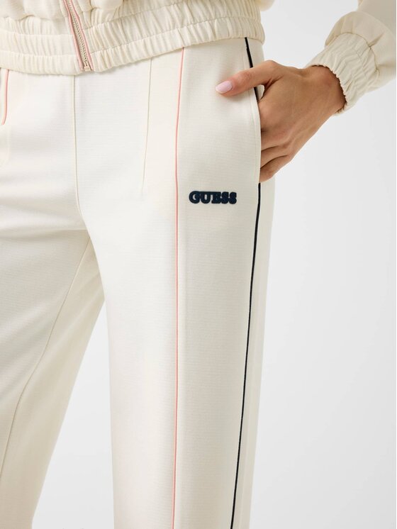 Guess Guess Spodnie materiałowe 180966 Biały Classic Fit