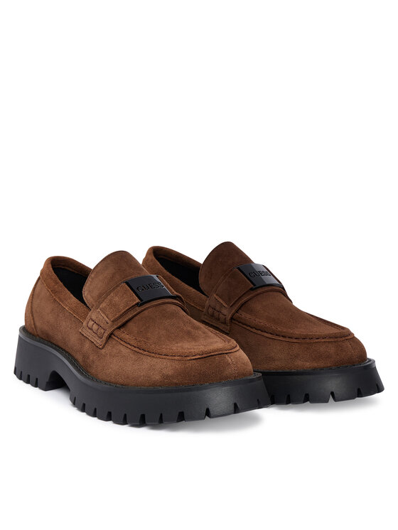 Guess Guess Loafersy FMTZIA SUE14 Hnědá