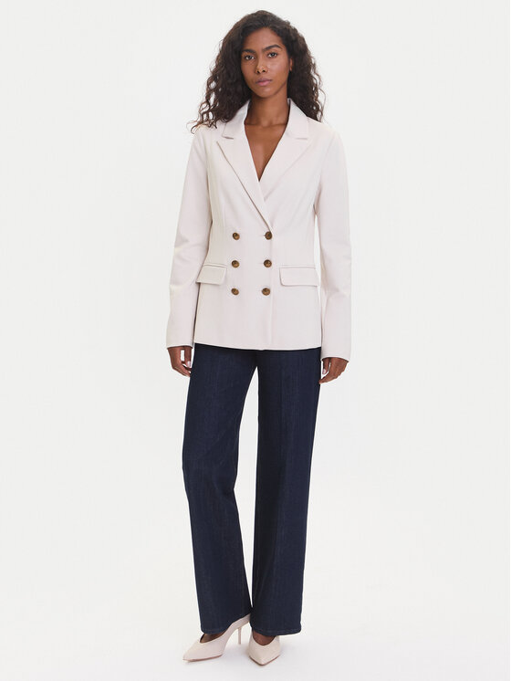 Guess Guess Bleizers W5YN39 KCMU2 Écru Regular Fit