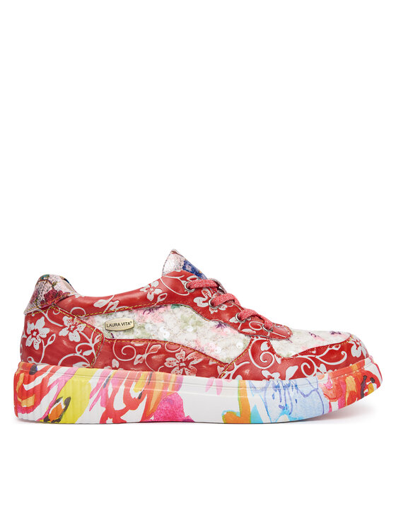 Laura Vita Laura Vita Sneakersy Soleno 03 Czerwony
