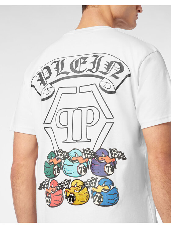 PHILIPP PLEIN PHILIPP PLEIN T-Shirt 24343 Biały Regular Fit
