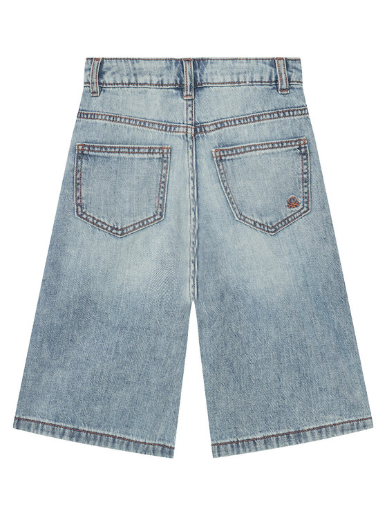 United Colors Of Benetton United Colors Of Benetton Jeans hlače 4UTPCF04A Modra Wide Leg