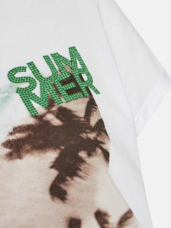 Marc Aurel Marc Aurel T-Shirt 7564 7000 73736 Biały Regular Fit