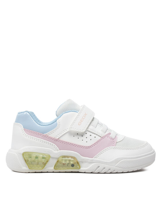 Sneakers Geox J Illuminus Girl J45HPA 0BUAS C0406 D Alb