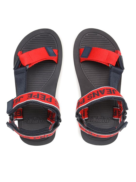 Pepe Jeans Pepe Jeans Sandały Pool Tape B PBS70056 Czerwony