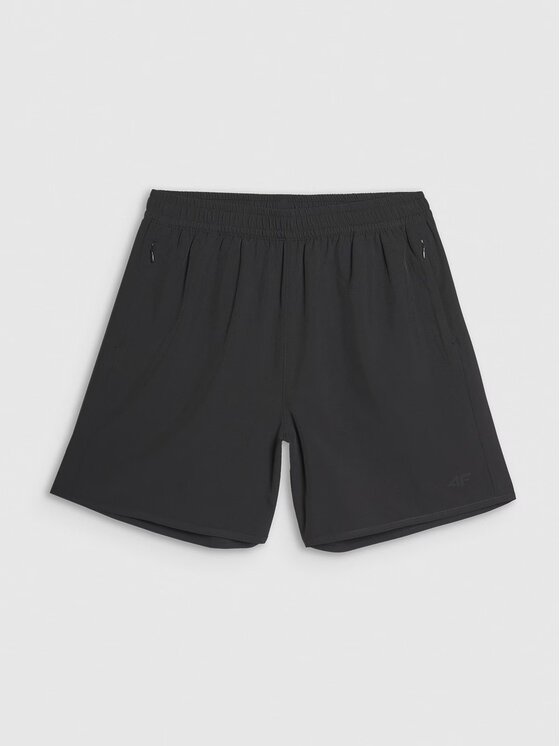 4F 4F Plážové šortky 4FWSS25UBDSF149-20S Čierna Regular Fit