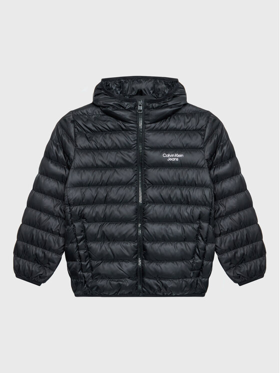 Calvin Klein Jeans Calvin Klein Jeans Pūkinė striukė IB0IB01270 Juoda Regular Fit