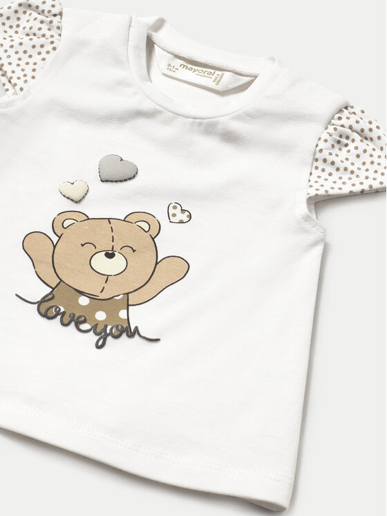 Mayoral Mayoral T-Shirt 1070 Biały Regular Fit