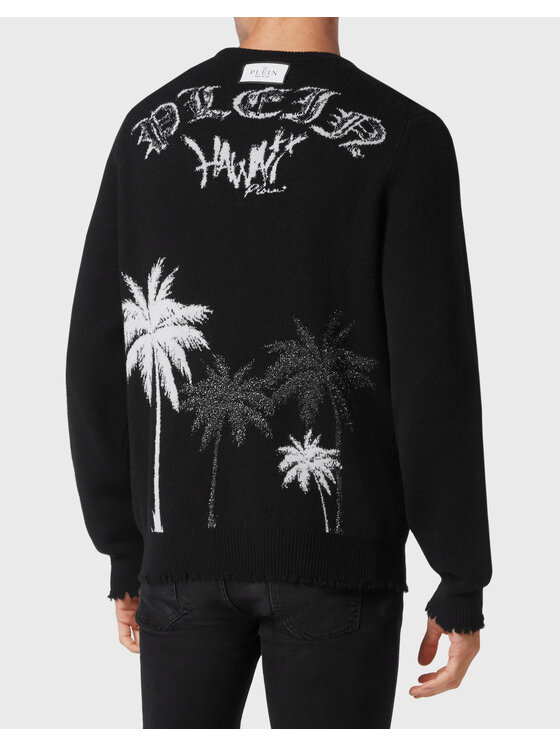 PHILIPP PLEIN PHILIPP PLEIN Sveter 2597 Čierna Regular Fit