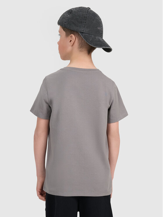 4F 4F T-Shirt BASIC+ Szary ciemny Regular Fit