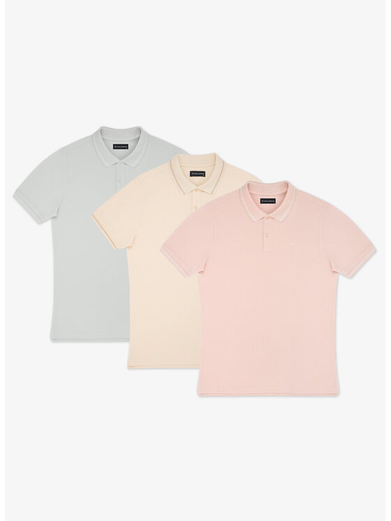 Pako Lorente Pako Lorente Komplet koszulek polo P25SF-TX-004 Kolorowy Classic Fit