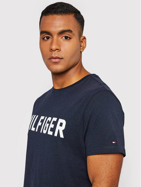 Tommy Hilfiger Tommy Hilfiger Marškinėliai Ss Tee UM0UM02011 Tamsiai mėlyna Regular Fit