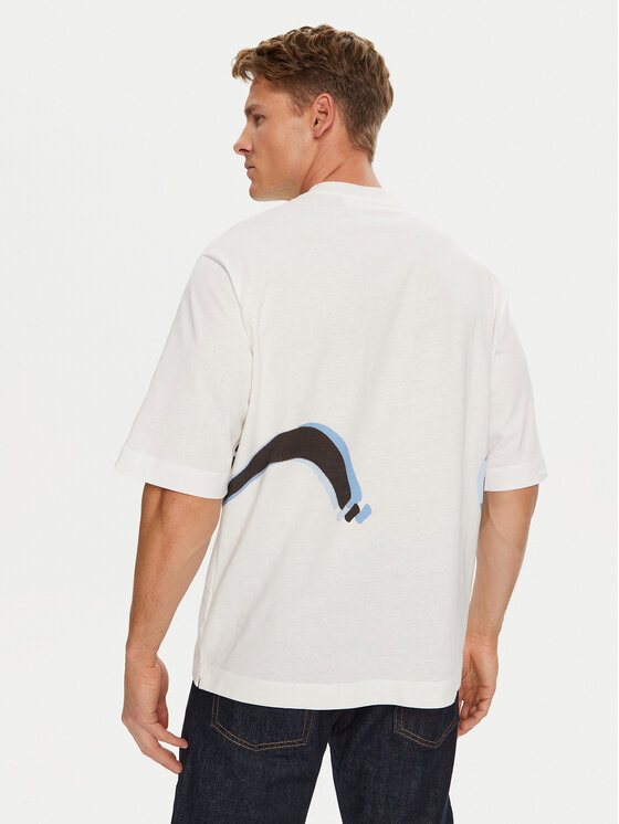 Off-White Off-White Póló OMAA119G21JER0050129 Fehér Regular Fit