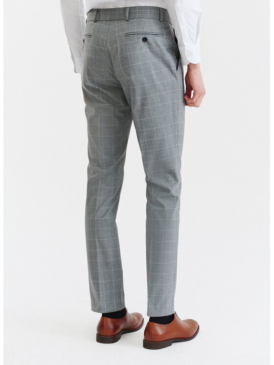 Pako Lorente Pako Lorente Spodnie garniturowe P23SP-6G-022 Szary Slim Fit