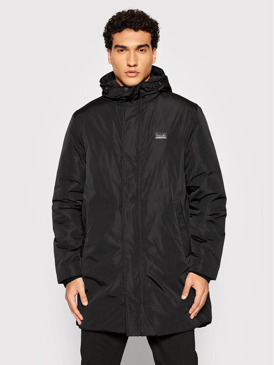 Parka Premium Badge K10K106546 Nero Regular Fit