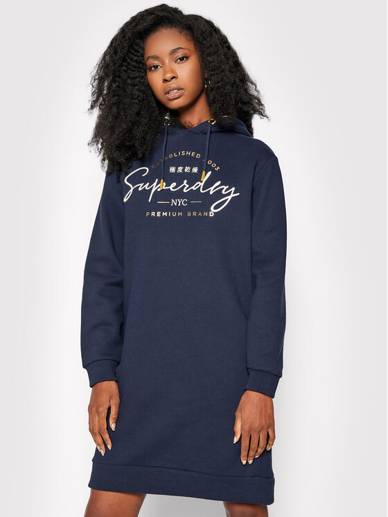 Robe superdry bleu marine top