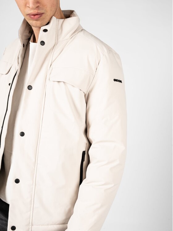 Geox Geox Kurtka przejściowa M2628L T2953 Écru Regular Fit