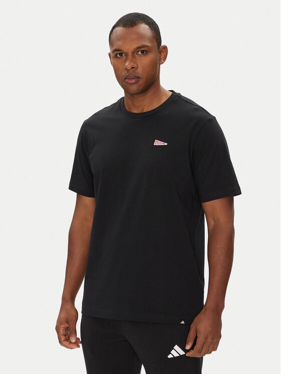 adidas Męski T-Shirt, rozmiar XL, Czarny, Pennant Trim Graphic JL9228