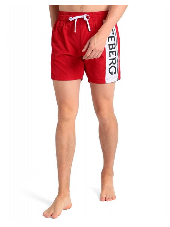 Iceberg Iceberg Plavecké šortky ICE2MBM02 Červená Regular Fit