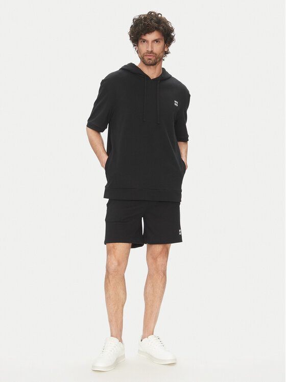 HUGO HUGO Mikina Devon 50540164 Černá Regular Fit