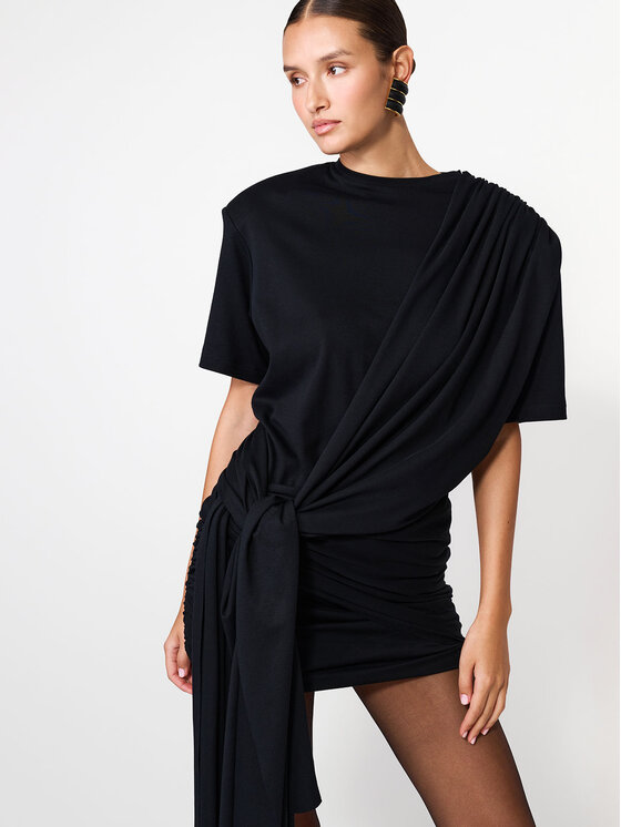 La Mania La Mania Koktejlové šaty ANYA Čierna Basic Fit