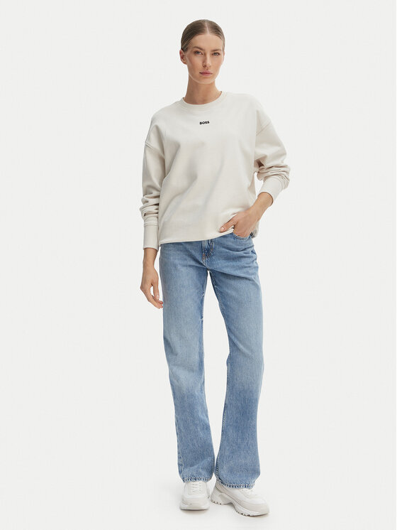 BOSS BOSS Суитшърт C_Eteia_5 50534821 Кремав Oversize