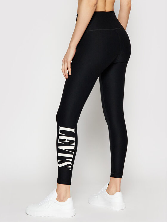 Leggings Logo 85894-0000 Nero Slim Fit