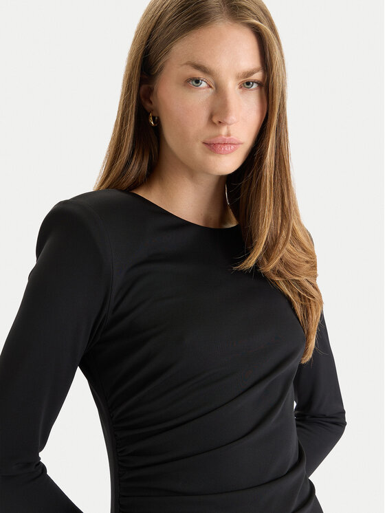 Gaudi Gaudi Koktejlové šaty 521FD14009 Černá Slim Fit