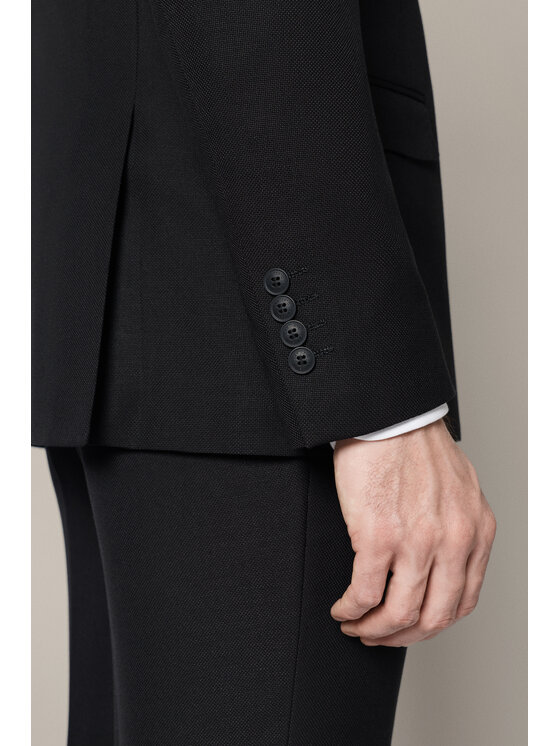 Lancerto Lancerto Garnitur Brindisi GA073126000004 Czarny Slim Fit
