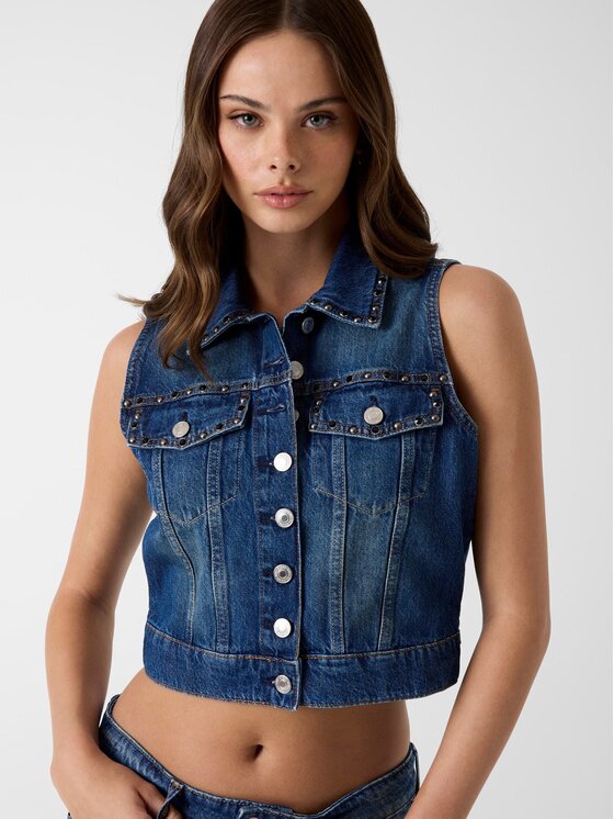 Guess Guess Top 183438 Modrá Classic Fit