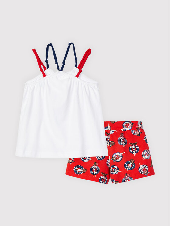 Completo top e pantaloncini 3220 Multicolore