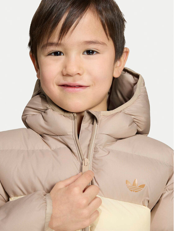 adidas adidas Kurtka zimowa Regular Puffer Blocking KR4651 Beżowy Regular Fit