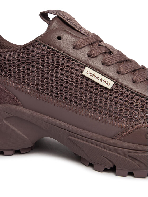 Calvin Klein Calvin Klein Snīkeri Hike Runner Lup Lin Mesh HW0HW03000 Brūns
