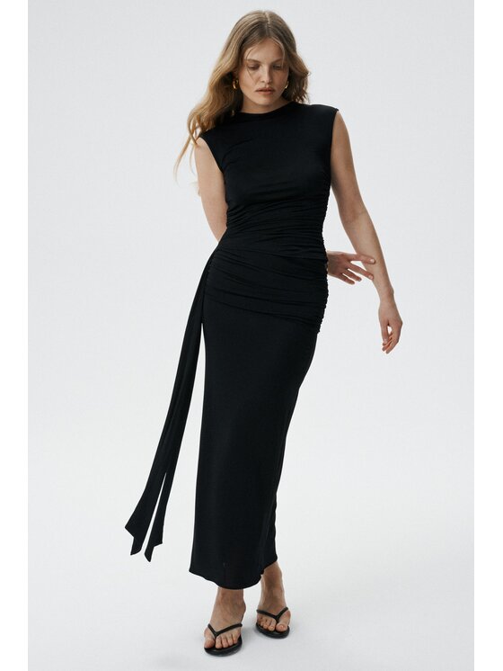 MARI PRETI MARI PRETI Maxi sukně Mira Černá Slim Fit