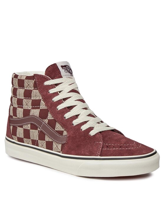 Hi top red checkered on sale vans