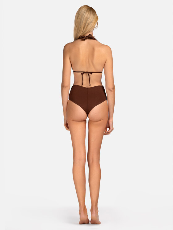 Miss Lou Miss Lou Bikini pezzo sotto D-TT1-BR Marrone