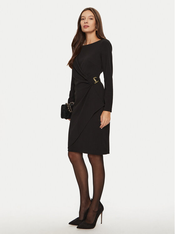 DKNY DKNY Koktel haljina DD4H1242 Crna Slim Fit