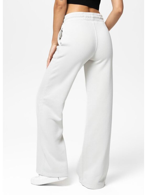 PITBULL PITBULL Spodnie dresowe Washed LOVIA WIDE LEG Biały Regular Fit