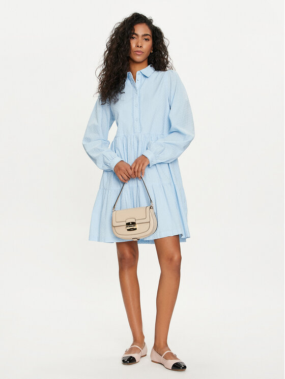 YAS YAS Rochie tip cămașă Tia 26032815 Albastru celest Regular Fit