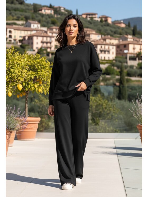 FIGL FIGL Tepláková souprava M1250 Černá Regular Fit