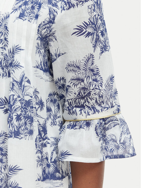 Iconique Iconique Сукня-сорочка IC25-076 Білий Relaxed Fit