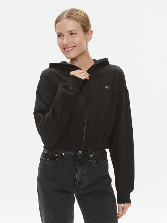 Calvin Klein Jeans Calvin Klein Jeans Pulóver J20J222885 Fekete Relaxed Fit