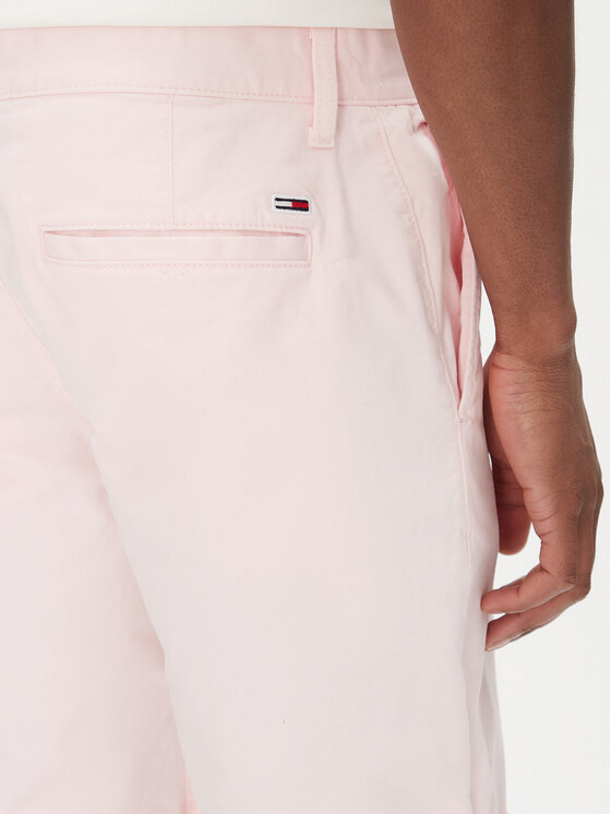 Tommy Jeans Tommy Jeans Pantalon scurți din material Scanton DM0DM21950 Roz Slim Fit
