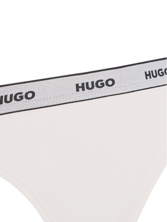 HUGO HUGO Sada 3 kusů string kalhotek 50480150 Bílá